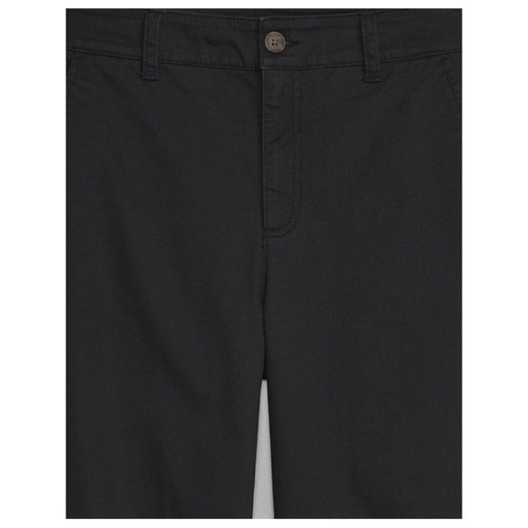 New Gap Factory High Rise Wide Leg Girlfriend Khakis Pants 8 Black A713 - Picture 4 of 6